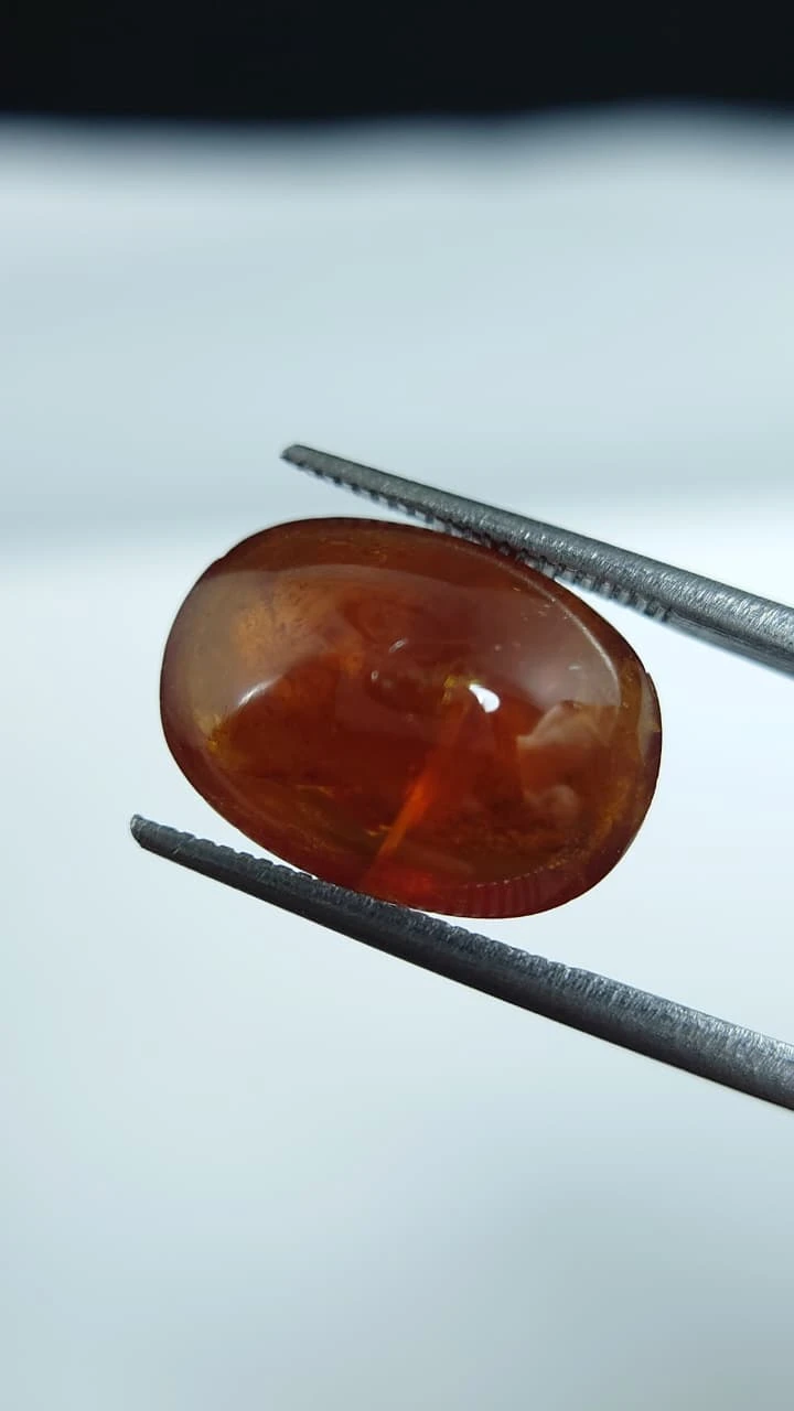 10.3ct Cabochon Faceted Spessartite Garnet from Nigeria — view 1